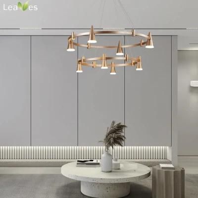 Gold Hot Sales Euro LED Chandelier for Living Room, Home, Villa and Hotel Amazing Decoration Modern Pendant CE ETL Certification