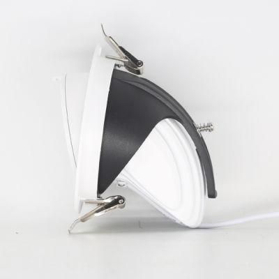 Indoor Recessed LED Spotlight COB Warm White Gimbal Light