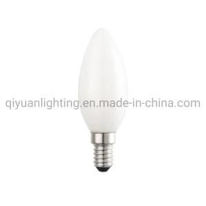 Clear and Frosted LED Bulb with High Transmittance and High Lumens with E14 Holder