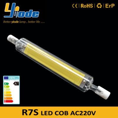 No Flicker Glass R7s LED Tube R7s 118mm