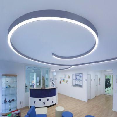 Aluminum Slim Profile LED Recessed Linear Pendant Light