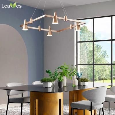 Gold CE ETL Certification Ring Euro LED Chandelier for Living Room, Home, Villa and Hotel Creative Personality Decorative Modern Pendant