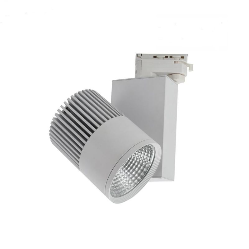 20W/30W/40W Rail COB 3 Phase 4 Wire LED Track Spot Light with 5 Year Warranty