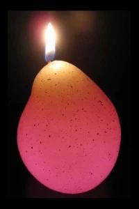 LED Pear Shape Battery Candle Light, Wax Candle