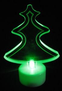 Unique Crystal Christmas Tree Multicolor Changing Mini LED Light Night Lamp
