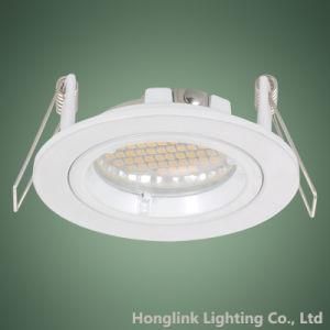 White Twist Rock Ring Die-Cast Aluminum GU10 3W 5W LED Recessed Downlight