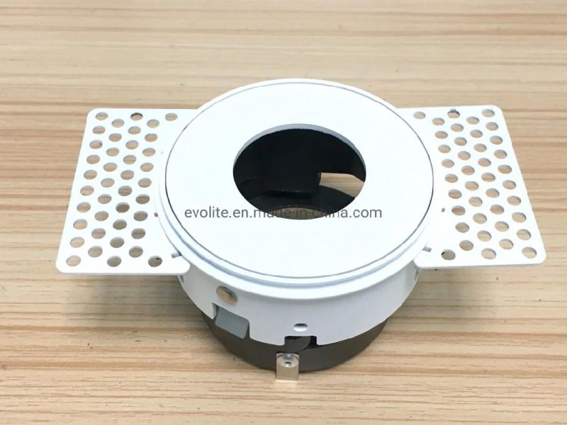 Cut out 75mm Trimless Project Downlight GU10 Housing LED Downlight Frame Ra17-R