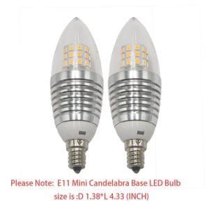 E11 Base LED Bulb Dimmable Soft White 120V 75W 75 Watt Halogen Light Bulb