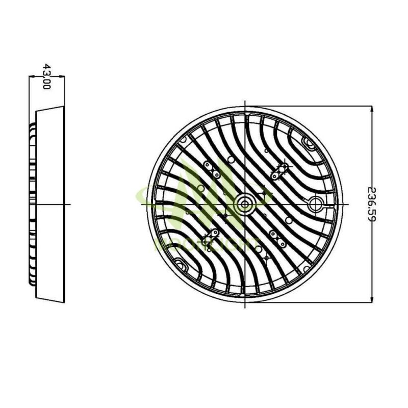 Die-Casting Aluminum Alloy High Bay Housing for Industrial Lighting