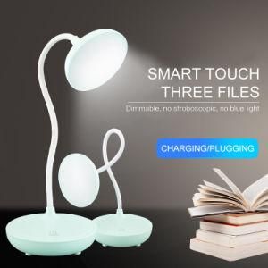LED Desk Lamp Foldable 3modes Dimmable Touch Table lamp USB Study Reading Wireless Night Light