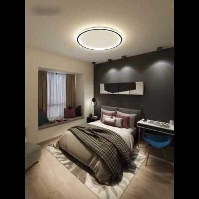 Ultra-Thin Bedroom Lamp Ceiling Lamp Simple Modern LED Nordic Minimalist Round Room Lamp Creative Net Red Bedroom Wall Lamp