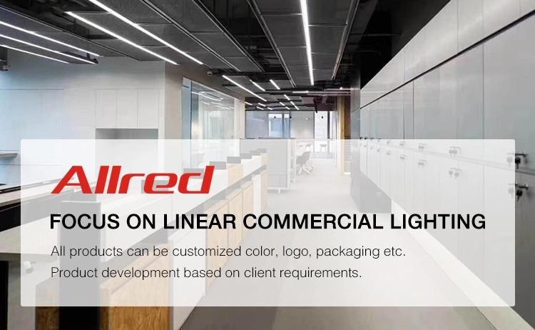 European Commercial Shop Office 4FT 8FT Pendant Light Fixtures up Down LED Linear Light