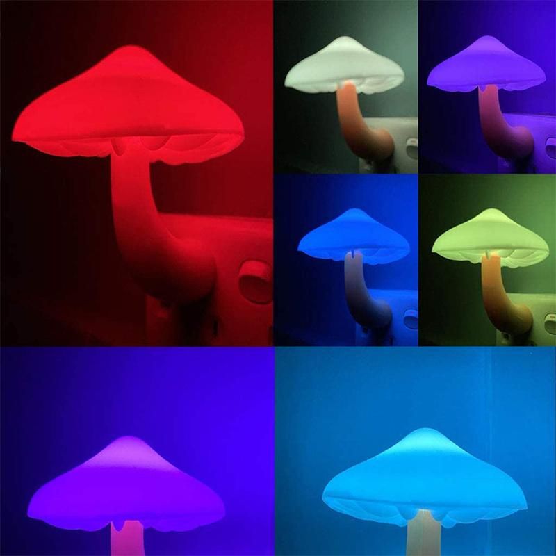 LED Mushroom Lamp Manufacturer Model Is Complete Pink Multicolor Children Gift Baby Kids Room LED Night Light Mushroom Lamp
