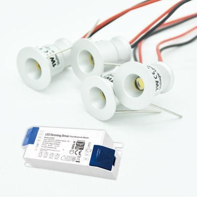 RGB 1W Mini LED Spotlight Dimmable Remote Lighting Kits
