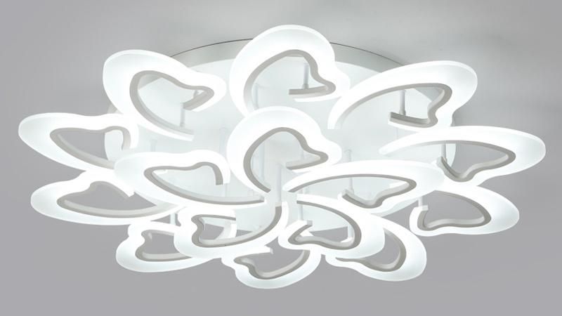 Flower Shape Acrylic LED Ceiling Lights Smart Control