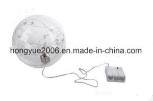 2018 New Design Hot Sale 15cm LED Glass Ball with Mini Star String Lightchain Inside