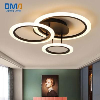 Rings Bulkhead Chandelier Lamp LED Ceiling Decoration Light
