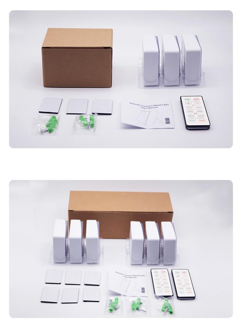 AAA Battery Infrared Remote Control+Press Control Cabinet Light