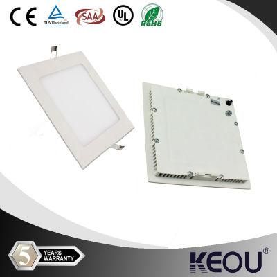 Qualified Ultra Slim 6W Square LED Panels Light