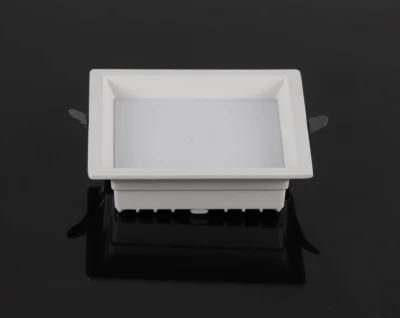 LED Square Bright Downlight Deep Anti-Glare Downlight 18W Recessed Ceiling Light Flat Light for Living Room Bathroom Decoration 6500K