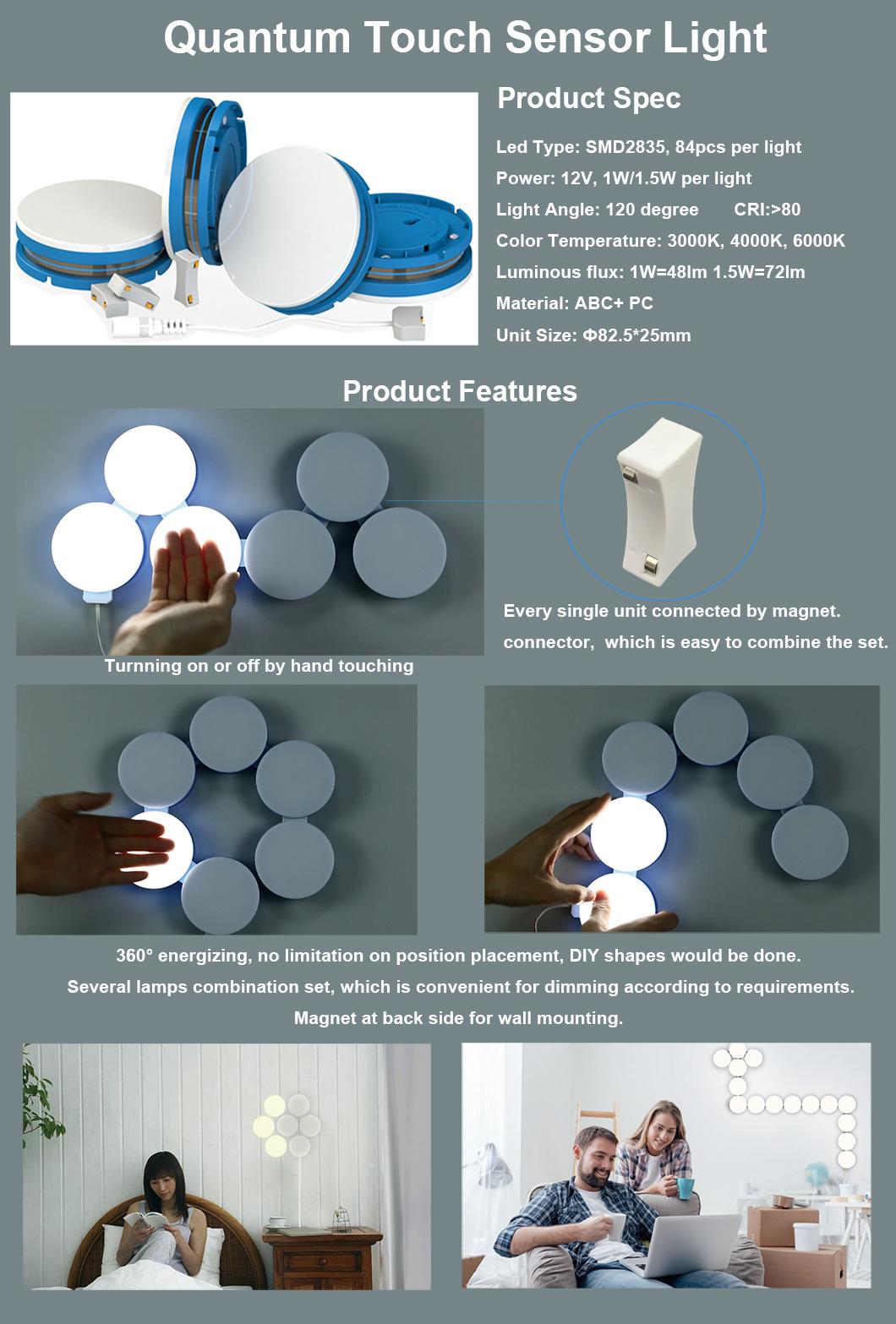 Indoor Touch Sensor Modern Bedroom Wall Sconce Lighting