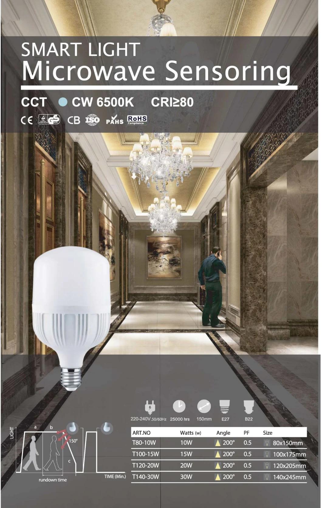 A60 & T Type LED Microwave Sensoring Bulb