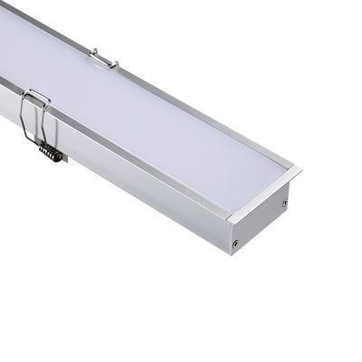 30W Recessed Linkable Facade DOT Free LED Linear Light for Office, Gmy, Shopping Mall, Decorative Site Linear Lighting Fixtures