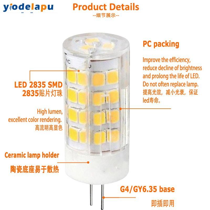 Gy6.35 LED Lamp Bulb 3W 220V Chandelier Light Bulb