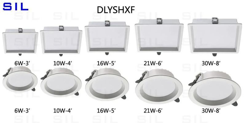 Commercial Lighting Fixture Dali Dimmable IP44 Ceiling Recessed Adjustable SMD2835 LED Down Light 6W Downlight