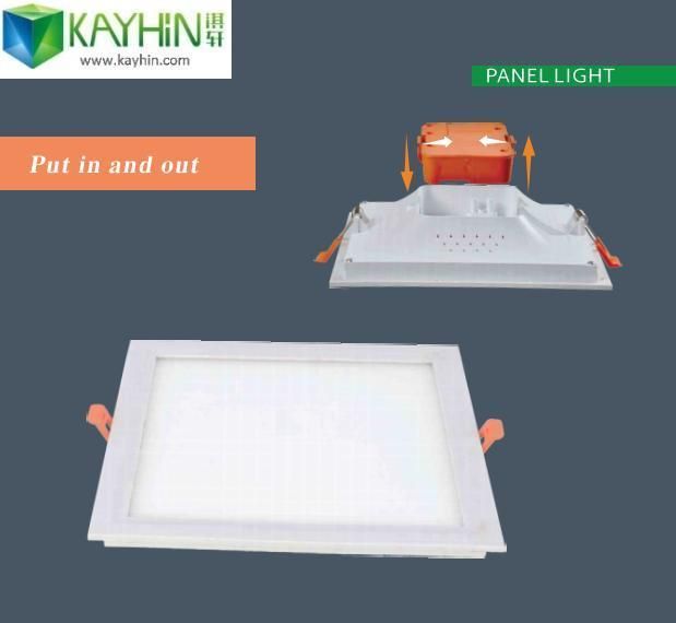 Office Indoor Ceiling Panel Lighting Lamp OEM ODM PC Aluminum TUV CE CB RoHS 9W 18watt 24W 36W 40W Ultra Thin Dimmable Changeable CCT 3 LED Square Panel Light