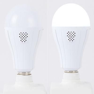 LED Plastic 20W E27 B22 2 Battery Powered Light Rechargeable LED Emergency Bulb Energy Saving Indoor Lighting Bulb