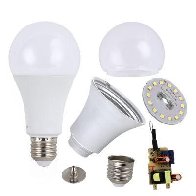 A60 9W E27 LED Light Bulb SKD Material Accessory Parts