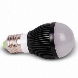 E27 LED Bulb with 3W Power Consumption (Bridgelux Chips or CREE Chips and 210 to 240lm Luminous Flux)