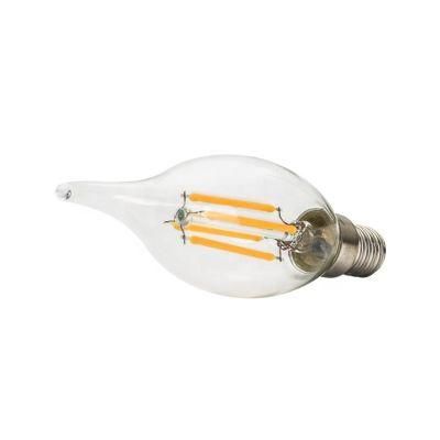 Glass Cover + LED Filament 100-265V Constant IC Flame Filament Lamps-6W