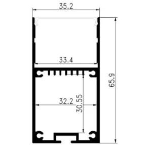 Line Lamp Aluminum Profile Built in Power