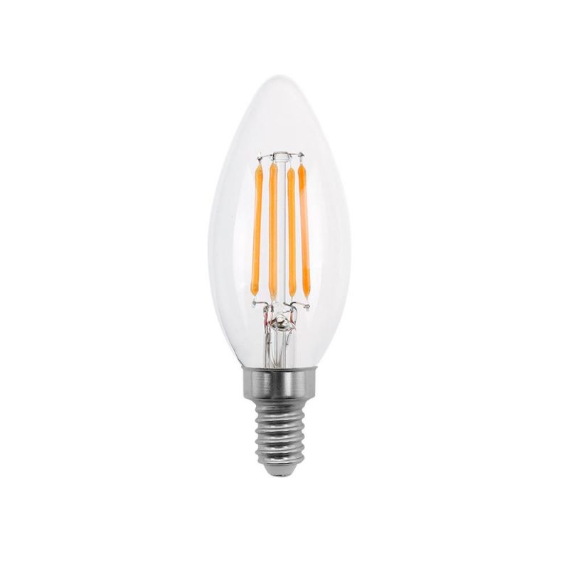 Chinese Factory C35 LED Light Bulb Lamp E14 E27 Filament Energy Saving Bulb LED Lamp with CE