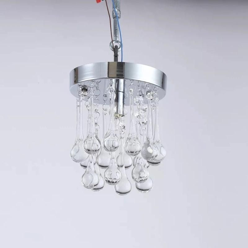 Creative Mini Personality Raindrop Crystal Chandelier K9 Ceiling Light Simple Crystal Ceiling Lamp