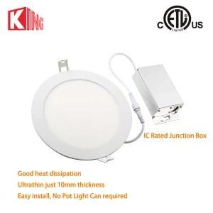 8W Round LED Panel Light 4&quot; Warm White 3000k 120V