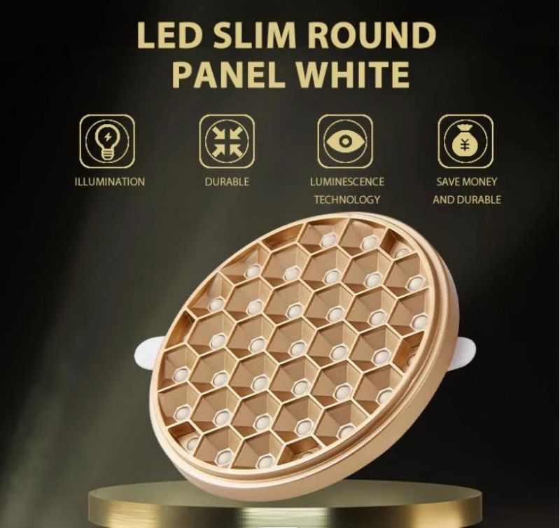 Energy Saving and Environmental Protection Ultra-Thin Frameless Circular Embedded LED Panel Lamp High-End Atmospheric Grade Household Corridor Supermarket Basem