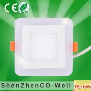 Ultra Thin Factory Price Round/Square Bi-Color LED Panel Lamp
