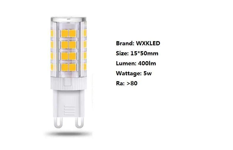 4W G9 LED Bulb Non-Dimmable Replace 30-40W Halogen G9 Bulbs with No Strobe Flicker Free