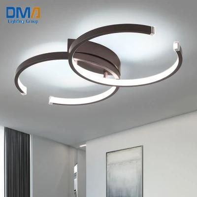 Double C Shape Remote Control Pop Bedroom LED Ceiling Lights