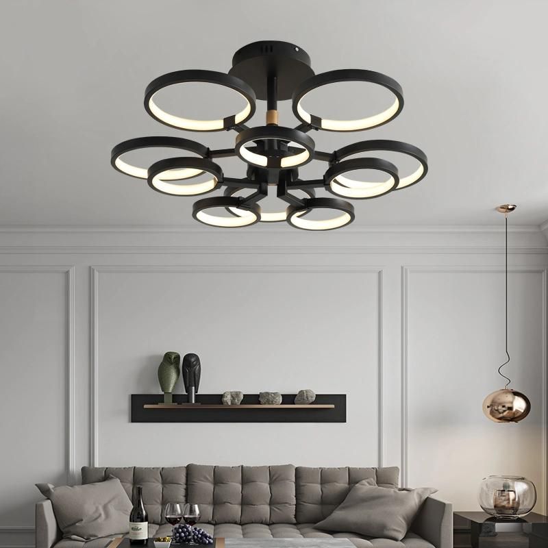 Wholesale and Retail Rings Acrylic LED Chandelier Ceiling Lights