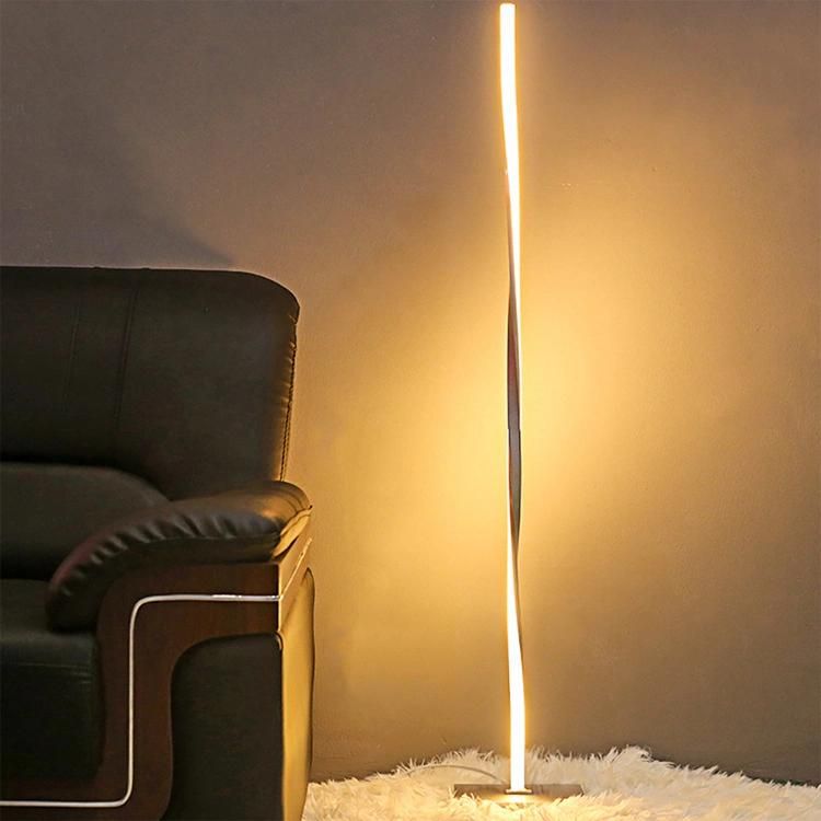 Silver Line Simple Home Bedroom Living Room Personalized Lighting Intelligent Dimming LED Floor Lamp