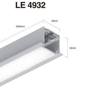 Recessed Aluminum Profile