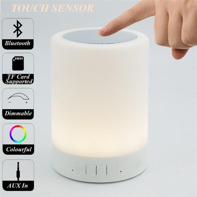 Bluetooth Speaker Pat Colorful Lamp Support Memory Card and Audio Cable 5 Color Change Lamp