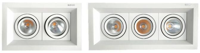 Directional Square LED Ceiling Spot Light Recessed COB Downlight 1X7w 6500K Cool White