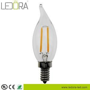 High Quality All Glass 2W 4W 6W Small LED Candle Lamp/LED Candle Bulb/LED Candle Light C32