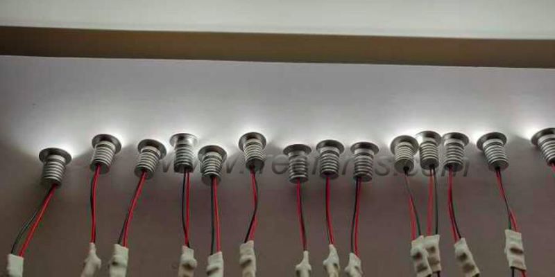 2W 12V D15mm LED Ceiling Downlight Lamp for Cabinet Stair Star Spot