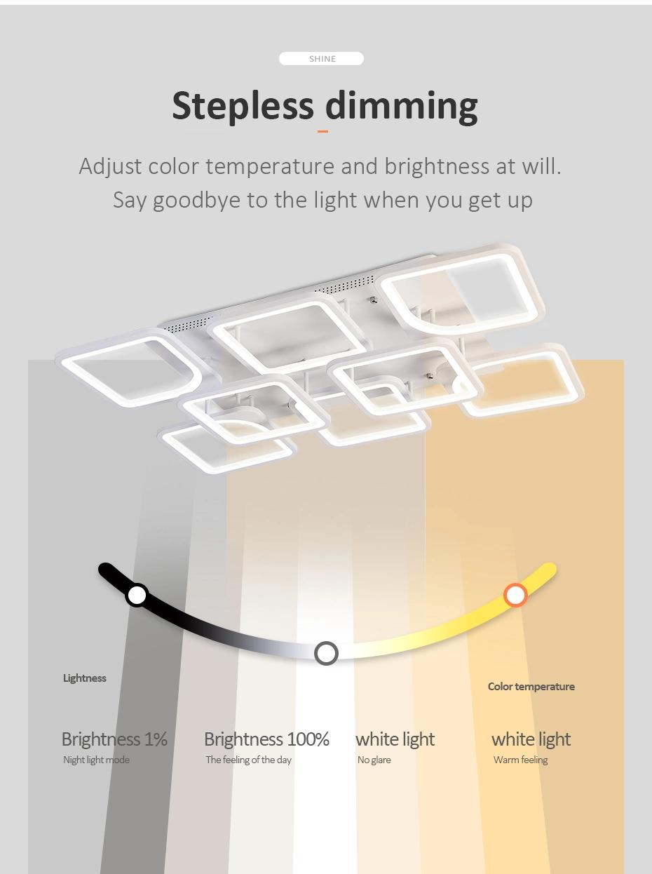 New Recessed RGB LED Ceiling Lamp Fixtures White Ceiling Light